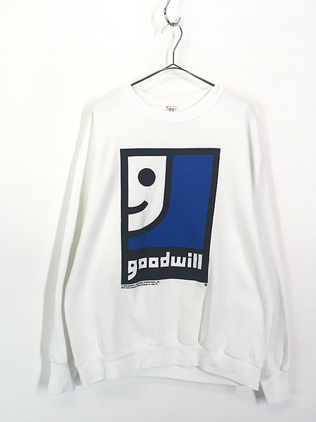 古着 90s USA製 「goodwill」 グッドウィル ロゴ スウェット