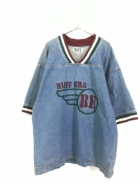 古着 90s USA製 RUFF ERA ヒップホップ ラップ プルオーバー