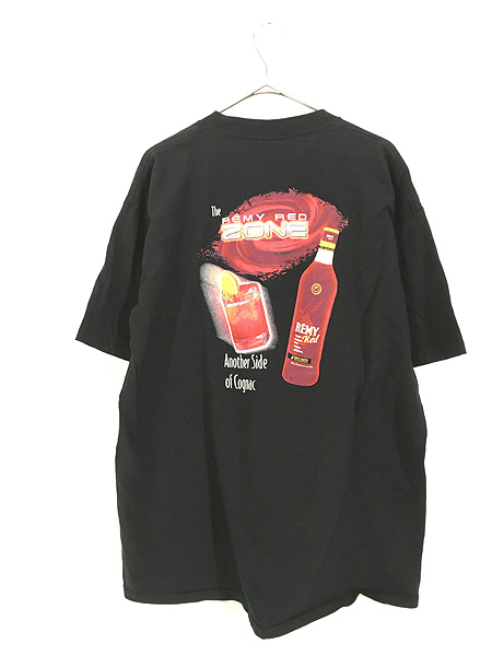 古着 90s USA製 REMY RED LIQUEUR レミー レッド リキュール アート T