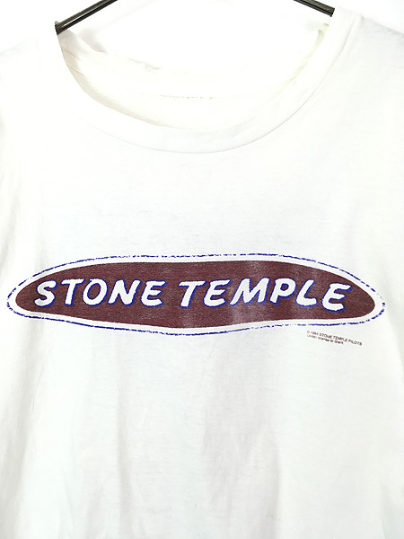 [2] 古着 90s Stone Temple Pilots オルタナ ロック バンド Ｔシャツ XL位