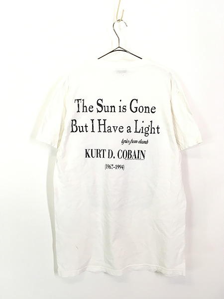 古着 90s NIRVANA Kurt Cobain MTV Unplugged フォト 追悼 グランジ ロック バンド Tシャツ L - 古着 通販  ヴィンテージ　古着屋 Dracaena ドラセナ