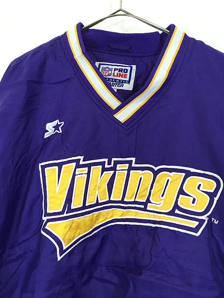 古着 90s NFL Minnesota Vikings バイキングス プルオーバー ナイロン