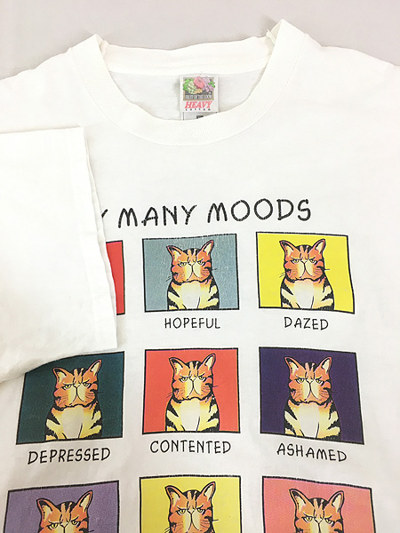 猫ちゃん　Tシャツ USA製　シングルステッチ　キャット ピンク　XLサイズ