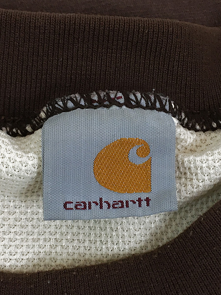 古着 80-90s Carhartt 裏地 サーマル ワンポイント 刺しゅう