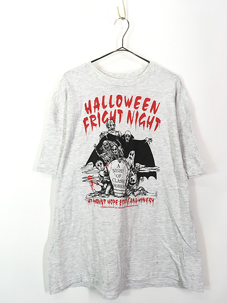 古着 90s USA製 ハロウィン オバケ ゴースト ホラー Tシャツ XL 古着 ...