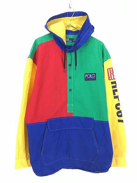 古着 Polo Ralph Lauren 「P-93」 「POLO SPORT」 パッチ カラフル ...