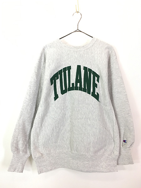 古着 90s USA製 Champion Reverse Weave 「TULANE」 ナイロン パッチ