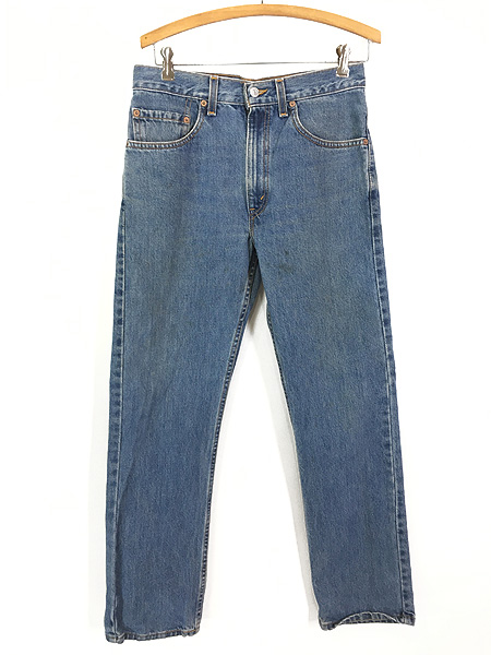 古着 00s USA製 Levi's 505 ブルー デニム パンツ ジーンズ スリム W30 L30 - 古着 通販 ヴィンテージ　古着屋  Dracaena ドラセナ