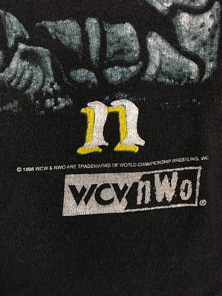 古着 90s USA製 WCW nWo Sting スティング フォト プロレス Tシャツ XL