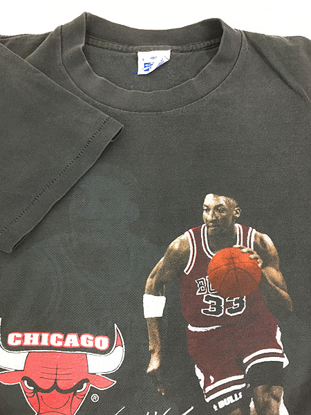 古着 90s USA製 NBA Chicago BULLS ブルズ No33 「PIPPEN」 Tシャツ S 古着 - 古着 通販 ヴィンテージ  古着屋 Dracaena ドラセナ