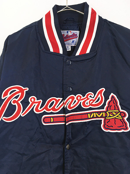 最安挑戦！ 90s MLB XL ナイロンスタジャン Braves Atlanta ジャケット 