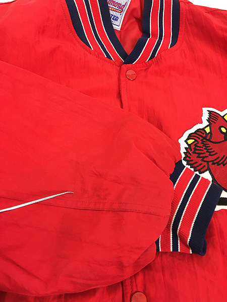 古着 90s USA製 MLB St. Louis Cardinals カージナルス ナイロン スタジャン ジャケット XL 古着 - 古着 通販  ヴィンテージ　古着屋 Dracaena ドラセナ