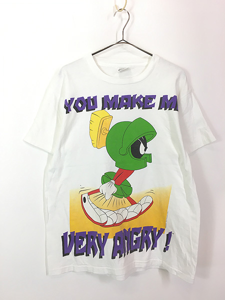 古着 90s LOONEY TUNES Marvin the Martian マービン Tシャツ L 古着