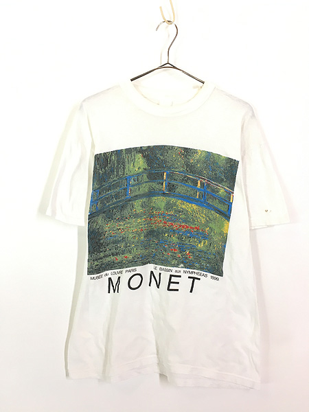 古着 90-00s Claude Monet 「睡蓮の池」 印象派 アート ユーロ Tシャツ ...