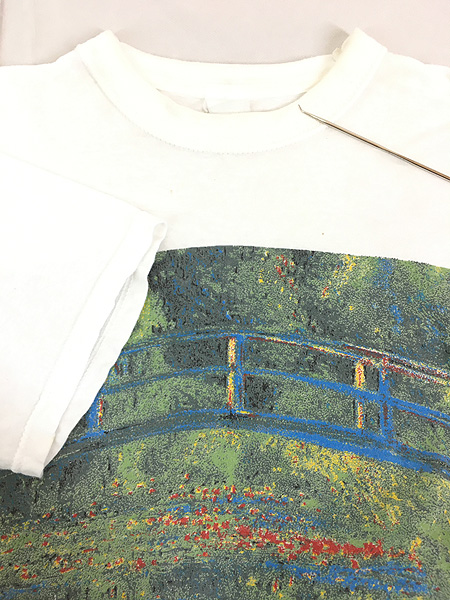 古着 90-00s Claude Monet 「睡蓮の池」 印象派 アート ユーロ Tシャツ