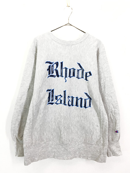 古着 90s USA製 Champion Reverse Weave 「Rhode Island」 2段