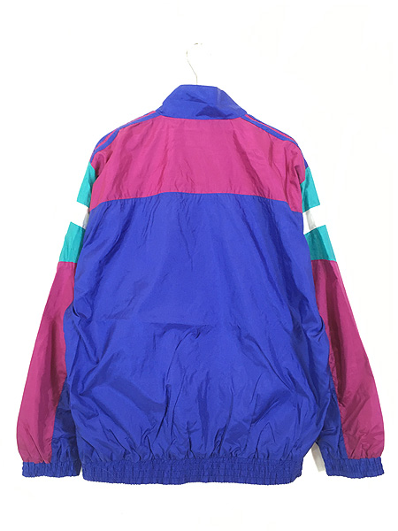 古着 90s adidas 裏地 天竺 カラフル クレイジー ナイロン ジャケット L位 古着 - 古着 通販 ヴィンテージ　古着屋 Dracaena  ドラセナ