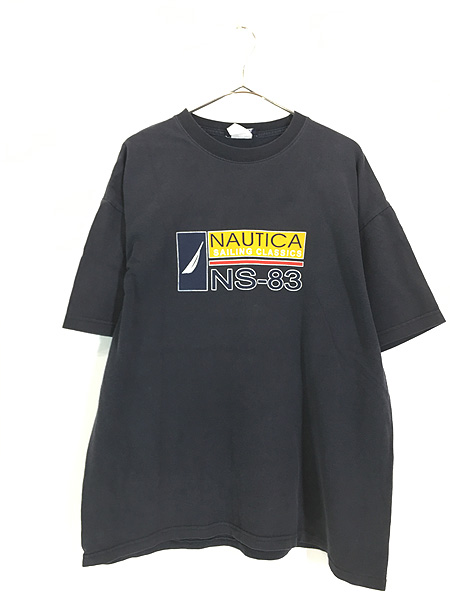 古着 90s USA製 NAUTICA 「NS-83」 セーリング Tシャツ XL 古着 古着 通販 ヴィンテージ 古着屋 Dracaena  ドラセナ
