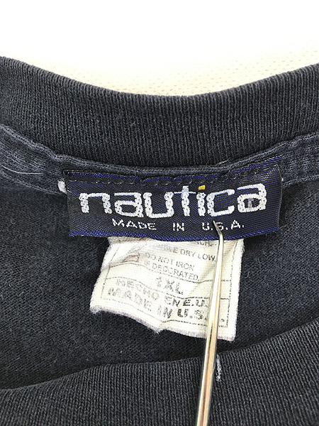 古着 90s USA製 NAUTICA 「NS-83」 セーリング Tシャツ XL 古着 - 古着