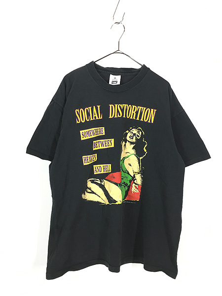 色抜けや褪色はほぼないです90s Social Distortion 1992 バンドTシャツ