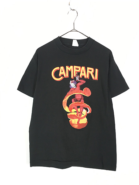 古着 80s USA製 CAMPARI ハーブ リキュール アルコール 企業 ピエロ T