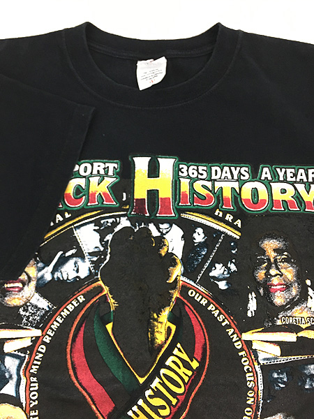 古着 00s BLACK HISTORY ブラック カルチャー フォト 豪華 両面