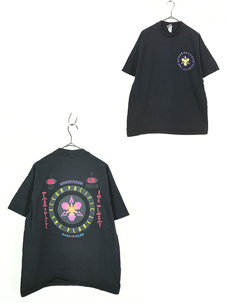 古着 90s USA製 OP Ocean Pacific トライバル グラフィック Tシャツ L 古着 - 古着 通販 ヴィンテージ　古着屋  Dracaena ドラセナ