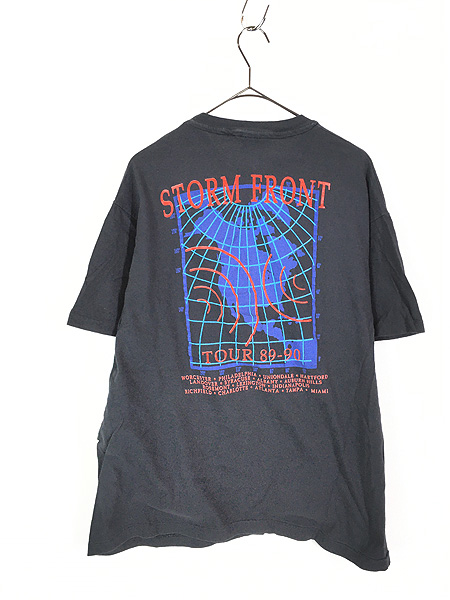 古着 90s USA製 Billy Joel 「STORM FRONT」 ツアー ロック Tシャツ XL 美品!! 古着 - 古着 通販 ヴィンテージ　 古着屋 Dracaena ドラセナ