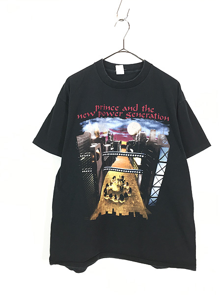 パスヘッドPrince 1991年 ヴィンテージ 総柄Tシャツ