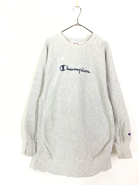 古着 90s Champion Reverse Weave BIG ロゴ プリント リバース