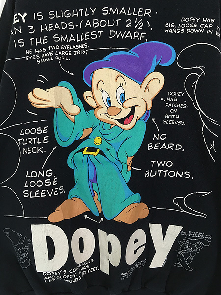 古着 90s Disney 白雪姫 7人の小人 Dopey おとぼけ キャラクター