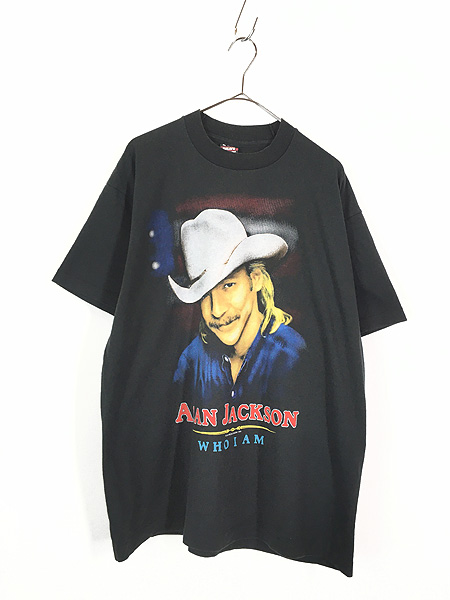 古着 90s USA製 Alan Jackson 「WHO I AM」 ツアー カントリー ブルース ミュージック Tシャツ XL 美品!! 古着