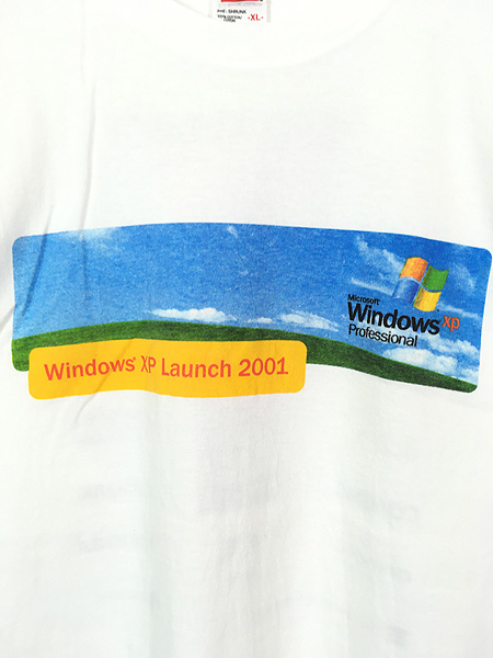 古着 00s Microsoft Windows XP Launch 2001 ウィンドウズ 