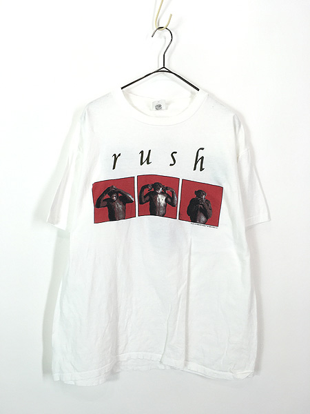 古着 90s USA製 RUSH 「COUNTERPARTS 1994」 プログレ ヘヴィ メタル ロック バンド Tシャツ XL 古着 - 古着  通販 ヴィンテージ　古着屋 Dracaena ドラセナ