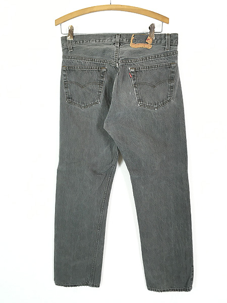 型番501USA製 Levi’s 501 先染め ブラックデニム 実寸W35 L29