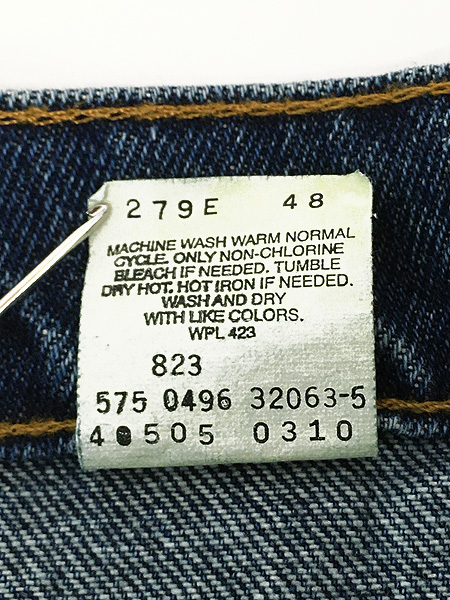 古着 90s USA製 Levi's 505 濃紺 ブルー デニム パンツ ジーンズ