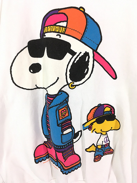 古着 90s USA製 Snoopy スヌーピー ウッドストック ストリート