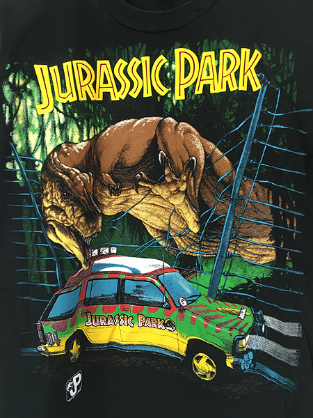 古着 80s USA製 JURASSIC PARK ジュラシックパーク 恐竜 ムービー Tシャツ L 古着 - 古着 通販 ヴィンテージ　古着屋  Dracaena ドラセナ