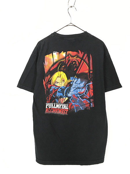 00年代 FULLMETAL ALCHEMIST 鋼の錬金術師 アニメ キャラクタープリントTシャツ メンズXL /evb002325