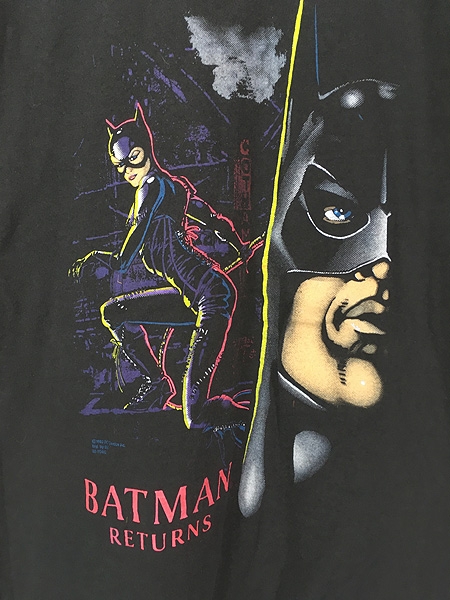 古着 90s DC Comic BATMAN RETURNS バットマン アメコミ Tシャツ L 古着 - 古着 通販 ヴィンテージ　古着屋  Dracaena ドラセナ