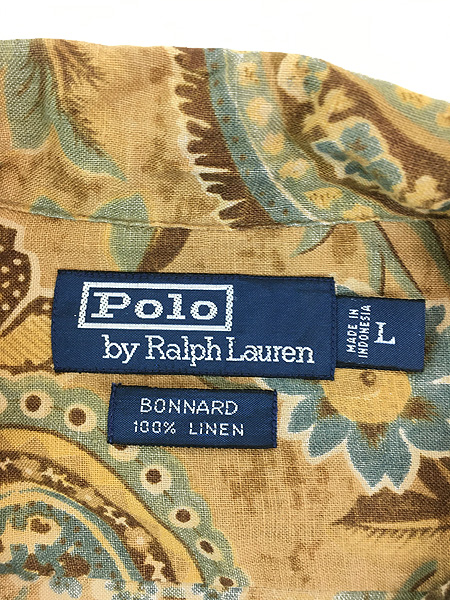 古着 Polo Ralph Lauren 「BONNARD」 フラワー ボタニカル リネン