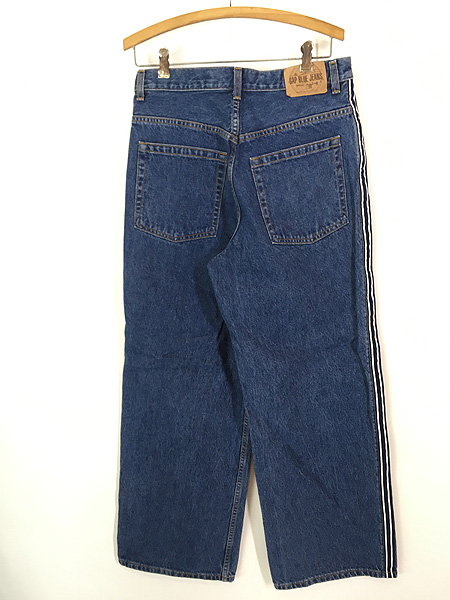 古着 90s USA製 GAP サイドテープ ブルー デニム スーパー ワイド