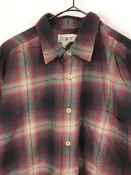 オンブレチェック 90s J.CREW USA製 vintageシャツ