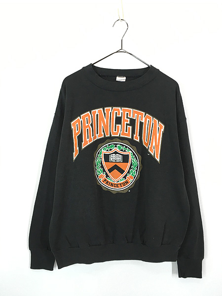 古着 90s USA製 PRINCETON 2段 カレッジ スウェット トレーナー XL 