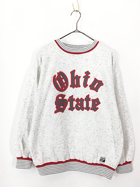 古着 90s Swingster 「Ohio State」 リブライン 2段 カレッジ スウェット トレーナー M 古着 - 古着 通販 ヴィンテージ　 古着屋 Dracaena ドラセナ