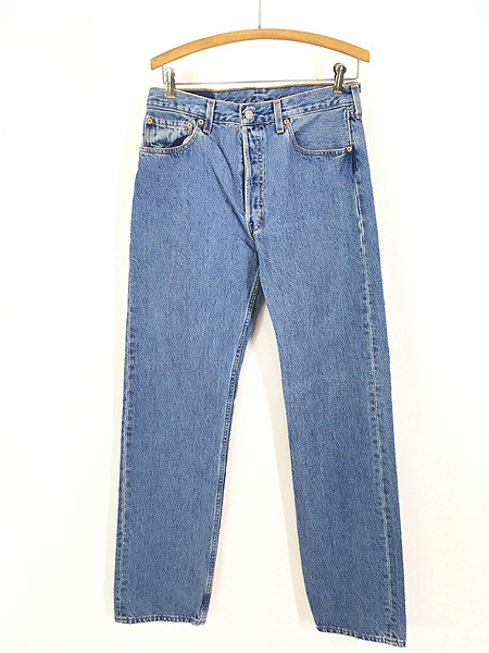 古着 90s USA製 Levi's 501-0193 ブルー デニム パンツ ジーンズ ストレート W31 L34 古着 - 古着 通販  ヴィンテージ　古着屋 Dracaena ドラセナ