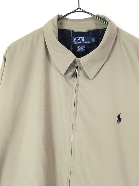 古着 Polo Ralph Lauren 異素材 フェイク スエード スウィング トップ 