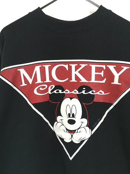 古着 90s USA製 Disney MICKEY Classics ミッキー プリント スウェット