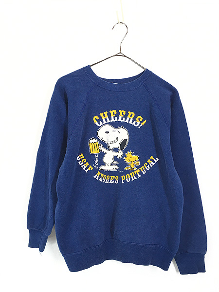 古着 80s USA製 Snoopy スヌーピー 「USAF AZORES PORTUGAL