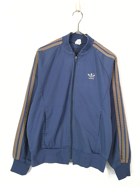 古着 80s adidas ワンポイント トレフォイル ロゴ プリント 3ライン